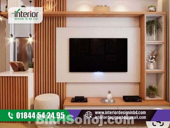 Tv Unit Design In Bangladesh | INTERIOR DESIGN IN BD